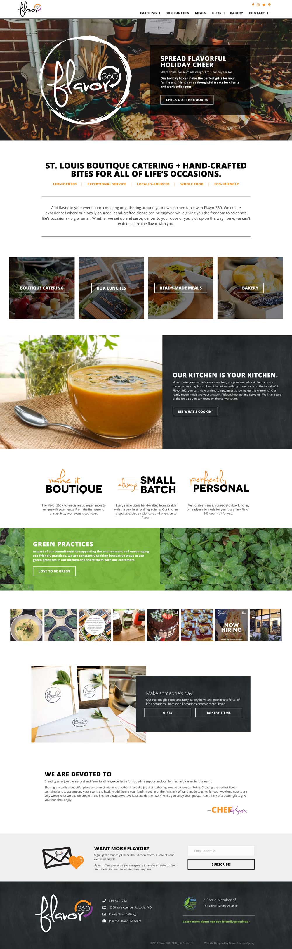 Flavor 360 Homepage