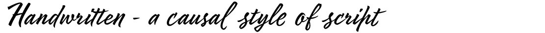 handwritten