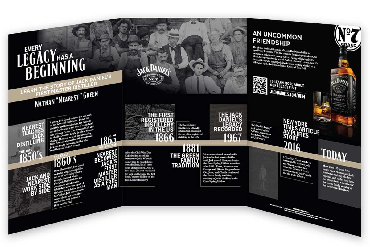 Jack Daniel's Black History Month Display