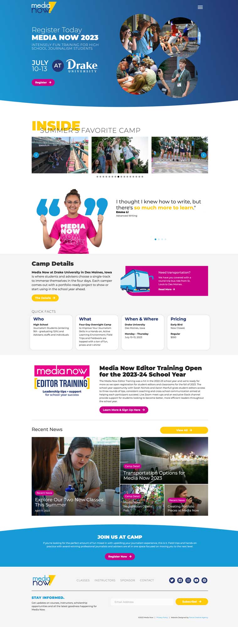 Media Now Homepage